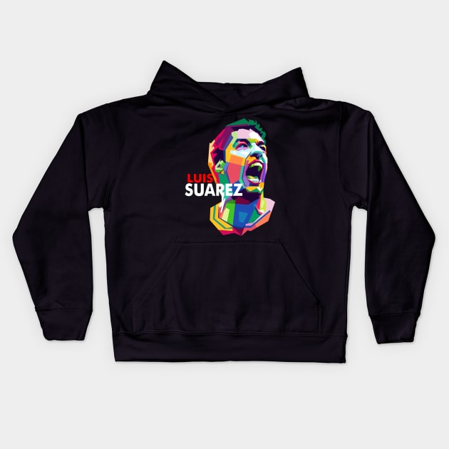 Luis Suarez Kids Hoodie by erikhermawann22